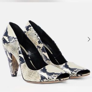 KHAITE Snakeprint Leather Pumps Sz 41 W/Box worn 1x $1400